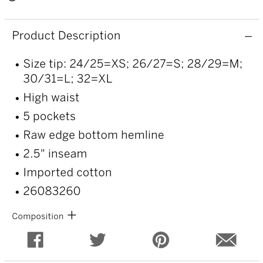 PINK Victoria's Secret High Waist Denim Shorts Collegiate Blue Light Indigo 28 - Picture 6 of 6